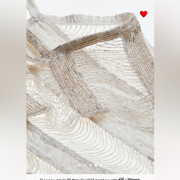 H&M Studio Metaverse Design Story Beaded Halterneck Top XS Festival - Picture 5 of 9